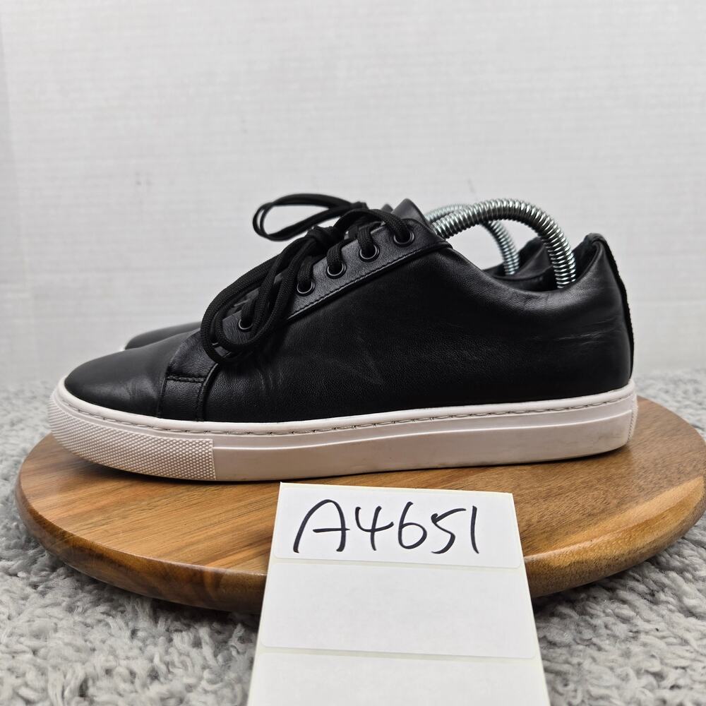 Thursday Boot Company Mens 8 Premier Low Top Black White Leather Casual Sneaker